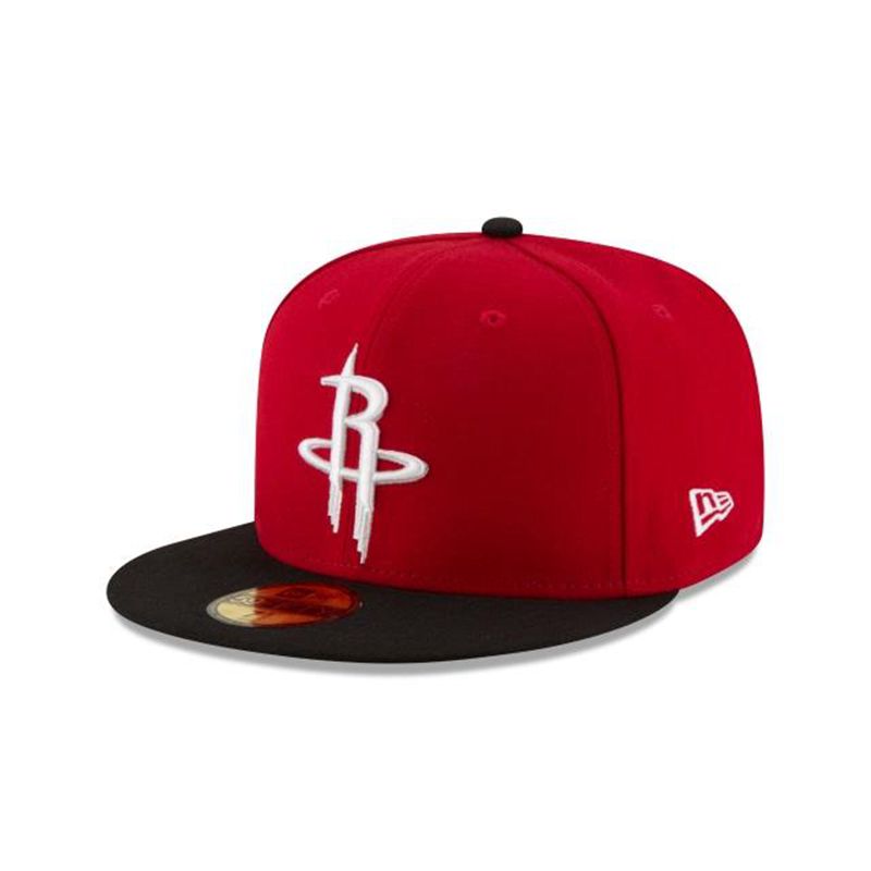 NBA Houston Rockets 2tone 59Fifty Fitted (SAL0825) - Red New Era Caps